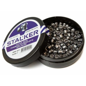 Пульки STALKER Domed pellets, калибр 4.5мм, вес 0,45г (250 шт./бан.)